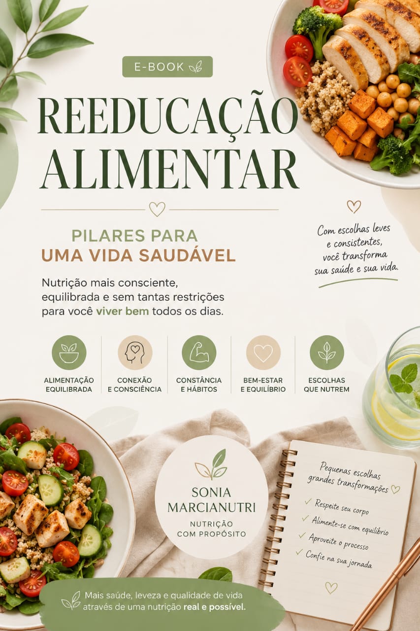 Capa do ebook Reeducação Alimentar e Dieta Saudável