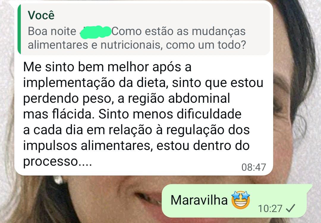 Feedback real de cliente em conversa de WhatsApp
