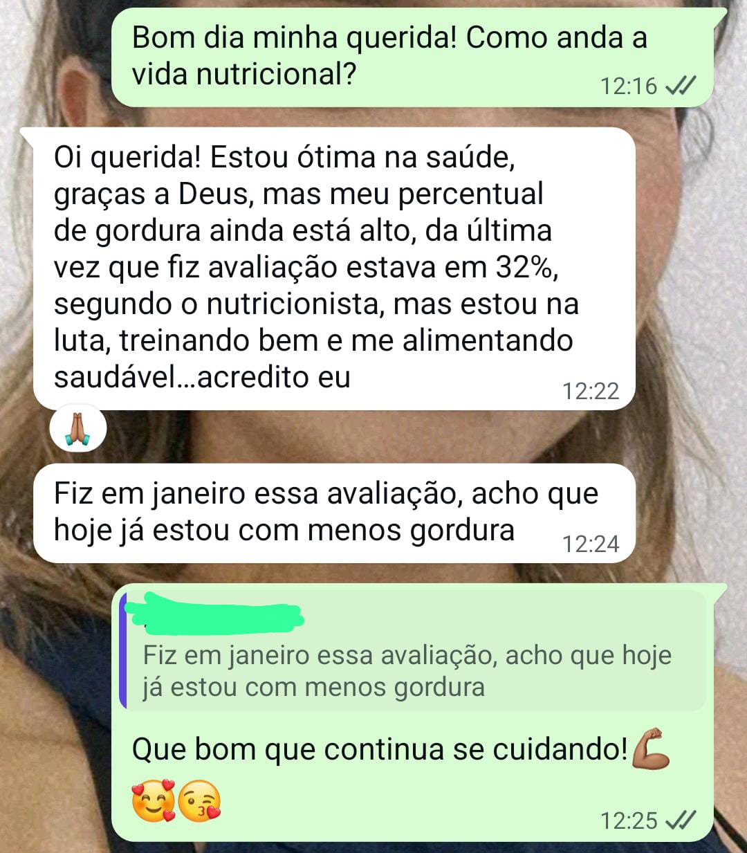 Feedback real de cliente em conversa de WhatsApp